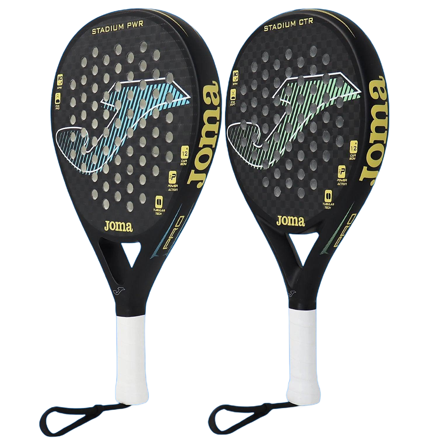 Raquette de Padel en Fibre de Carbone 12K - Équilibre Haut, Noyau EVA Memory Flex