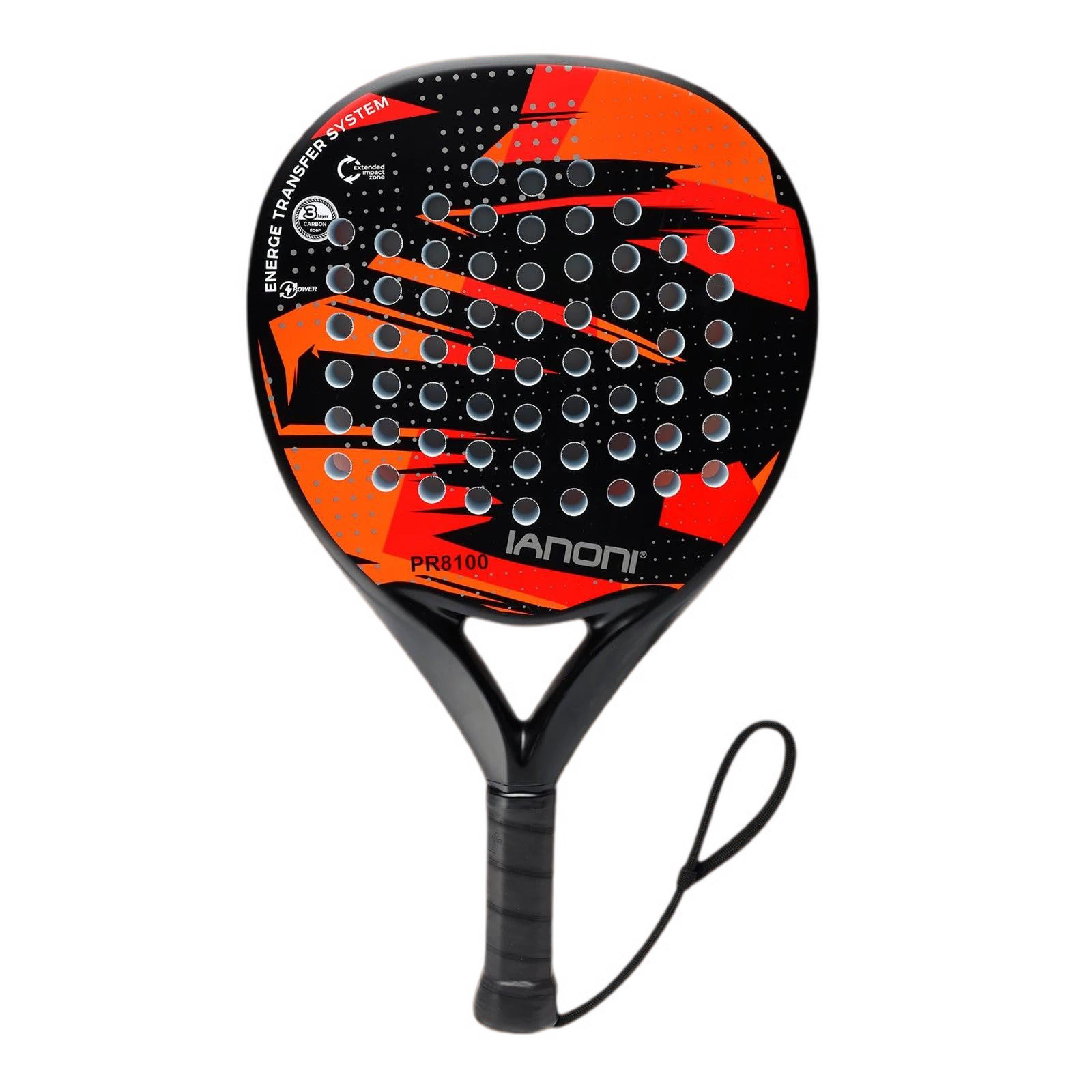 Raquette de Padel IANONI - Fibre de Carbone, Noyau EVA Memory Flex, Ultra-Légère