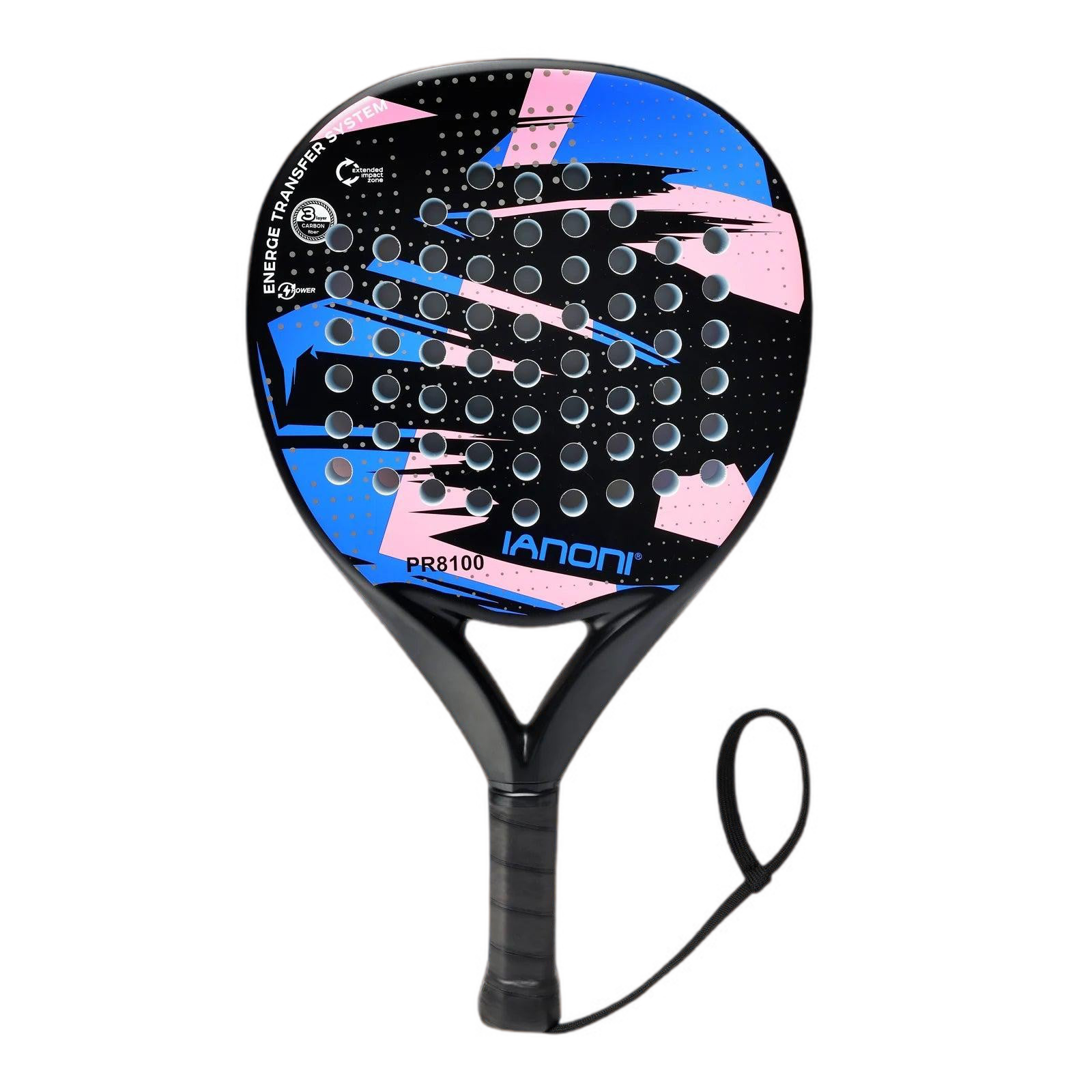 Raquette de Padel IANONI - Fibre de Carbone, Noyau EVA Memory Flex, Ultra-Légère