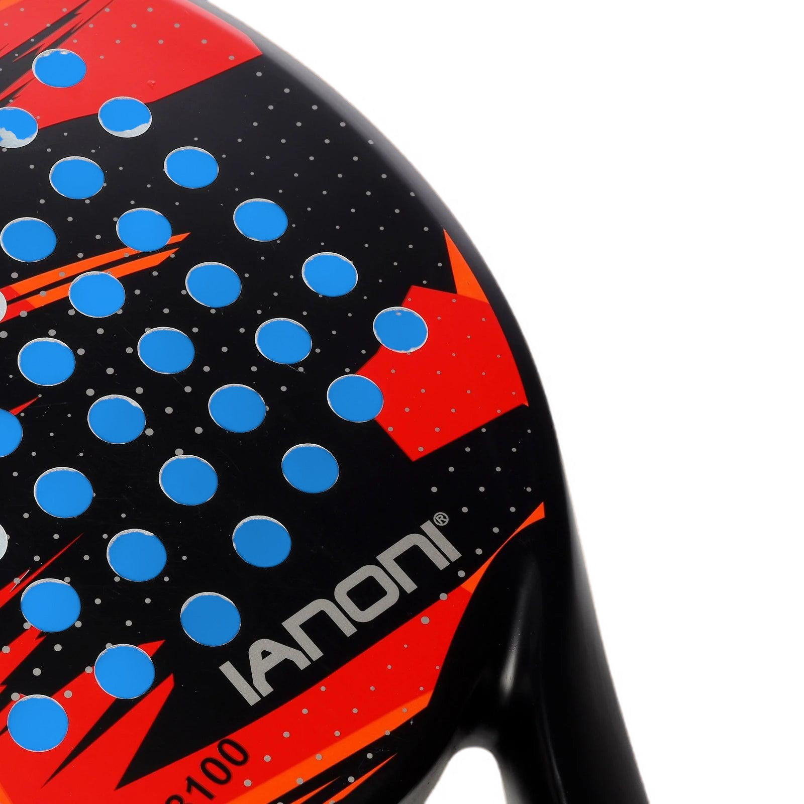 Raquette de Padel IANONI - Fibre de Carbone, Noyau EVA Memory Flex, Ultra-Légère