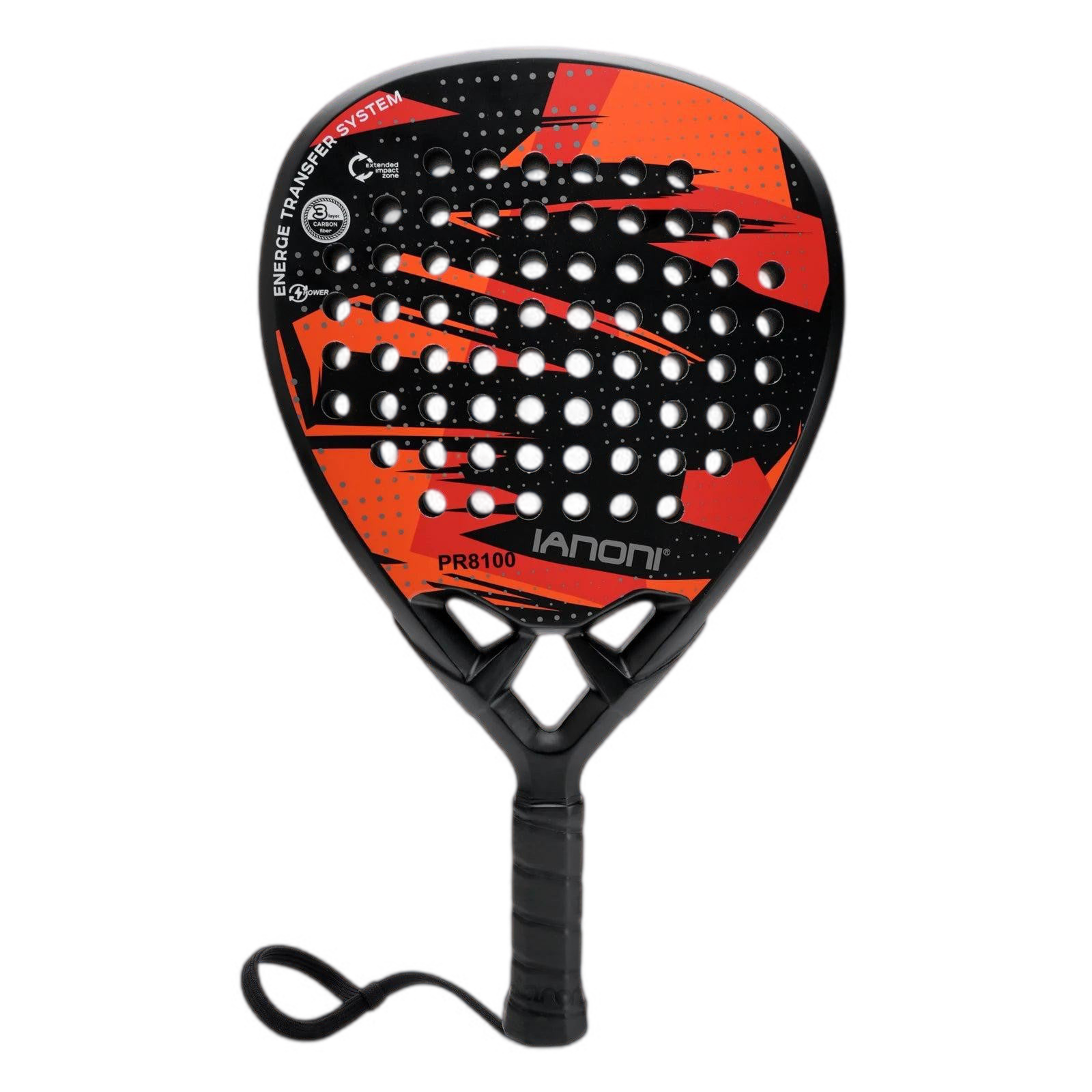 Raquette de Padel IANONI - Fibre de Carbone, Noyau EVA Memory Flex, Ultra-Légère