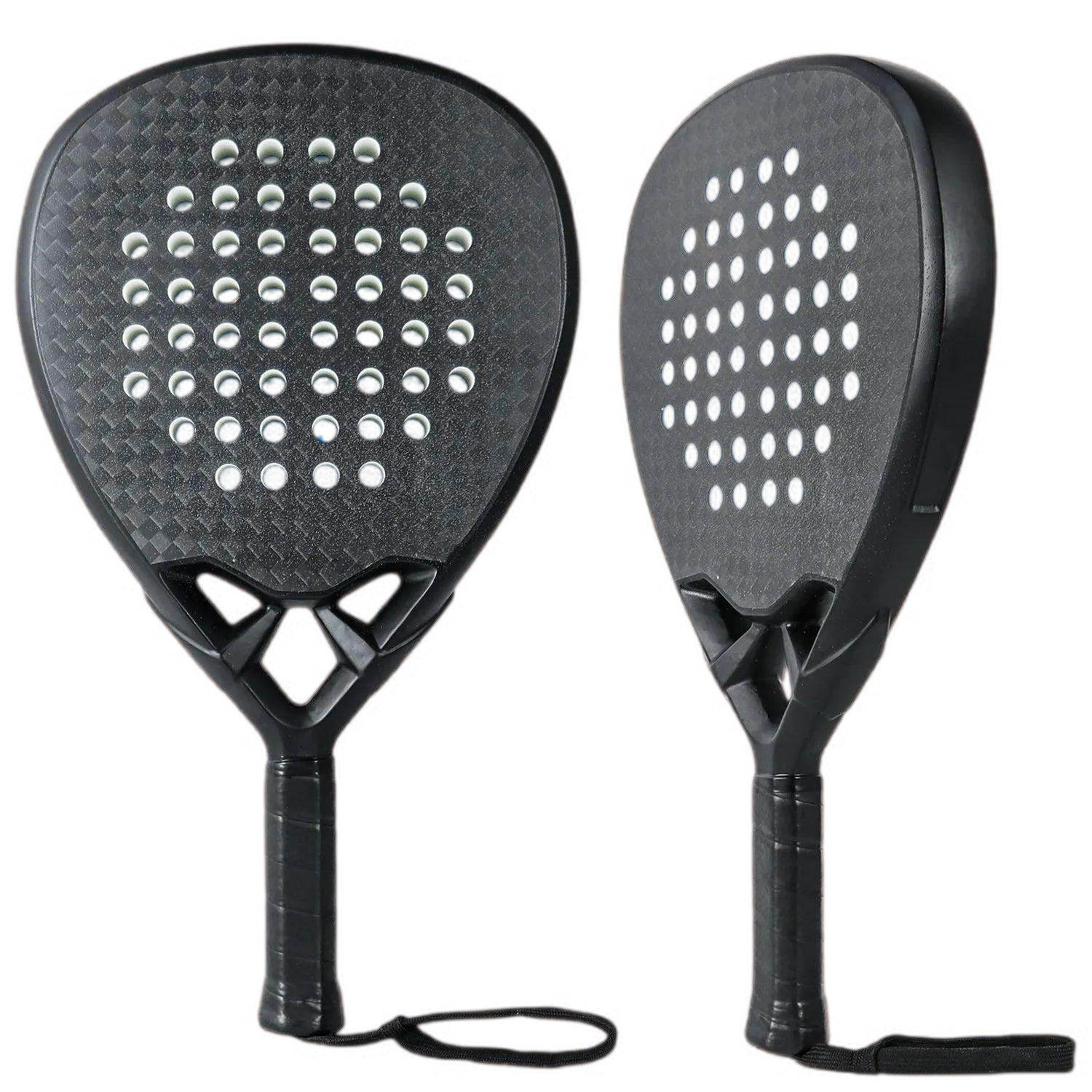 Raquette de Padel AMASPORT Pro Full Carbon 18K - Forme Diamant, EVA Soft 38mm